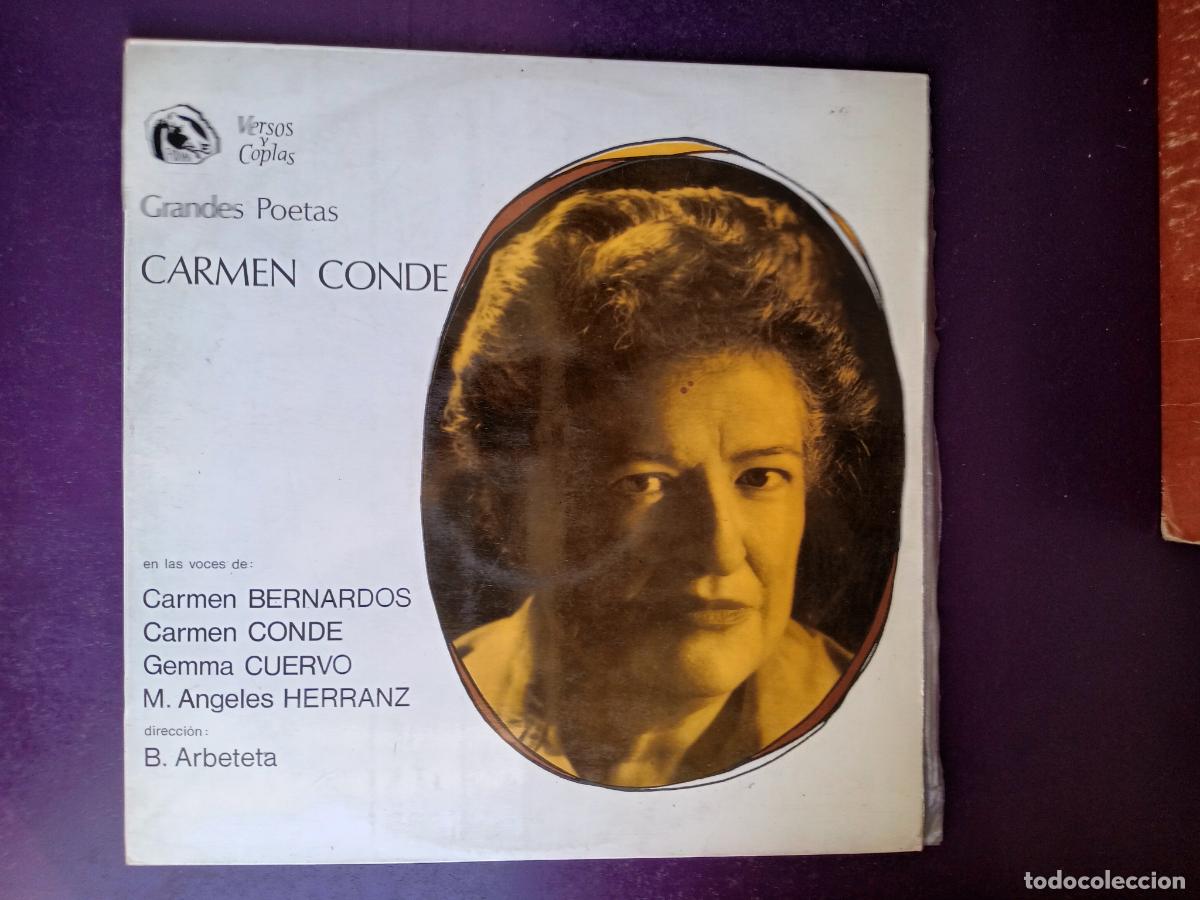 Discos de vinilo: CARMEN CONDE - GRANDES POETAS - LP FIDIAS 1968 - BERNARDOS, GEMMA CUERVO, HERRANZ, ARBETETA - POESIA