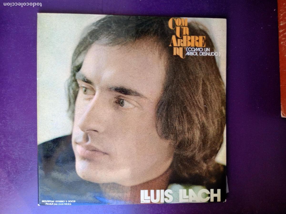Disques de vinyle: Lluis Llach LP MOVIEPLAY 1972 Com Un Arbre Nu (Como Un Arbol Desnudo) - CATALAN CAN&Ccedil;O - POCO USO