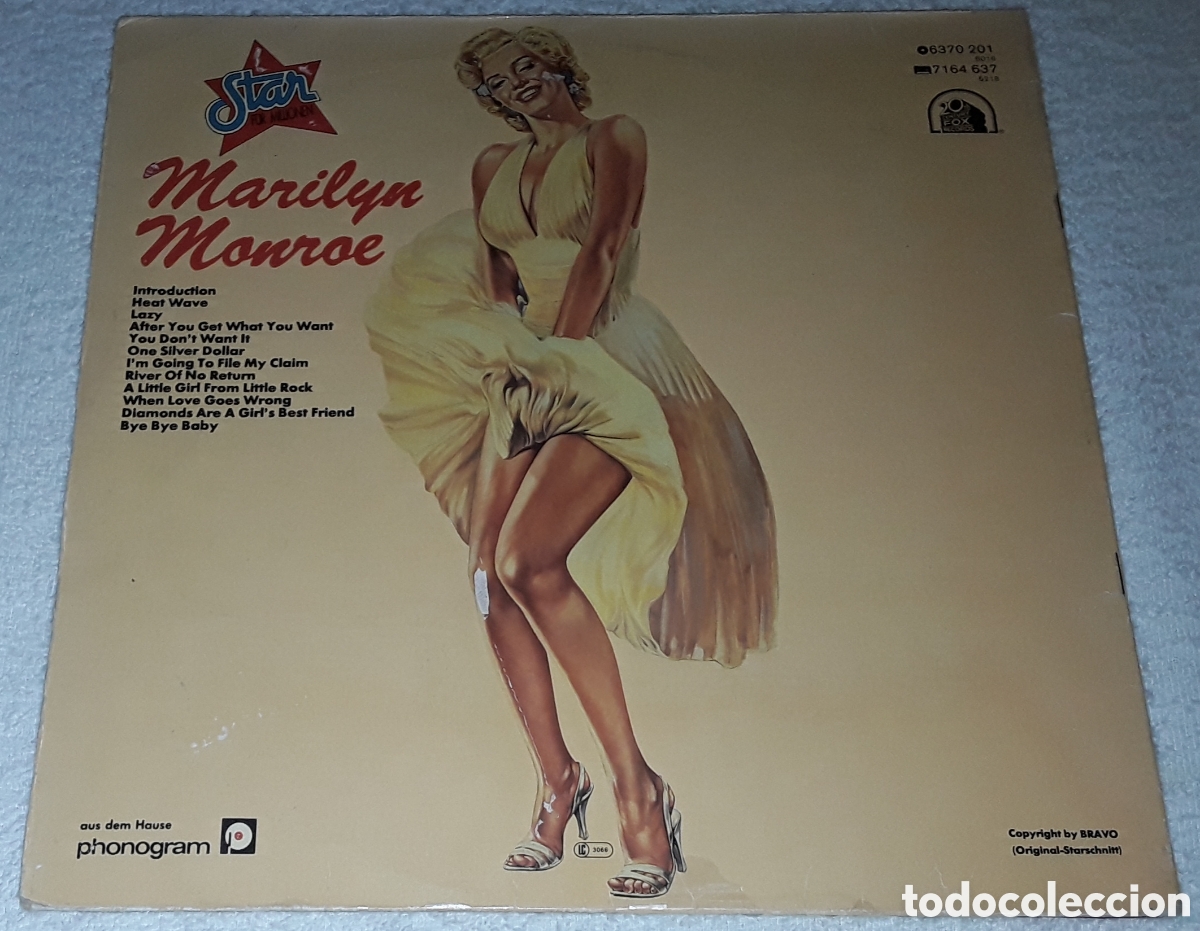 Discos de vinilo: LP - MARILYN MONROE - STAR FOR MILLONEN - GATEFOLD - MADE IN GERMANY - Foto 4