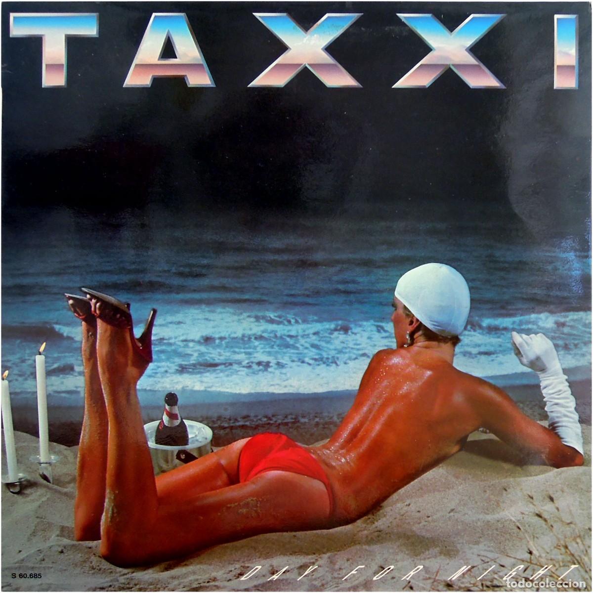 Discos de vinilo: Taxxi &lrm;- Day For Night - LP Spain 1982 - Fantasy &lrm;S 60.685 - VG+/EX