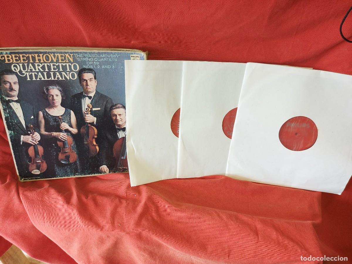 Discos de vinilo: CAJA 3 LP. BEETHOVEN THE RASSOUMOVSK STRING OP. 59 NOS,1, ( PEDIDOS M&Iacute;NIMOS 10 &euro; ) CAJA N.&ordm; 6 - LP