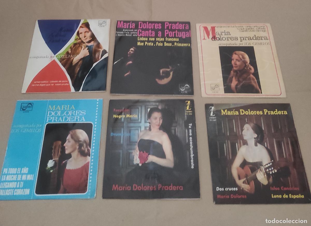 Discos de vinilo: MARIA DOLORES PRADERA-LOTE DE SEIS EP-ORIGINALES-