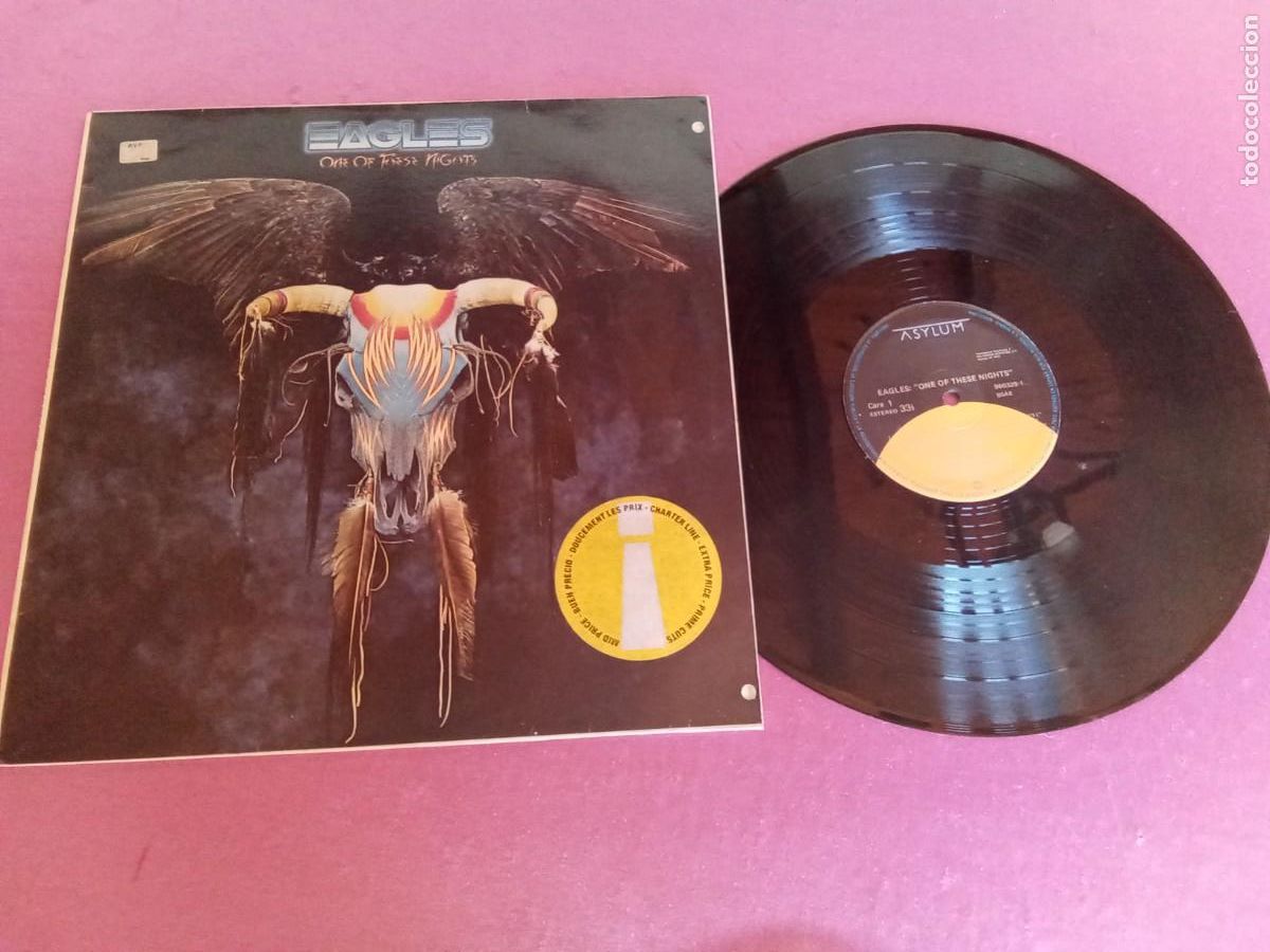 Discos de vinilo: EAGLES 9NE OF THESE NIGHTS 1985 LP L31 32