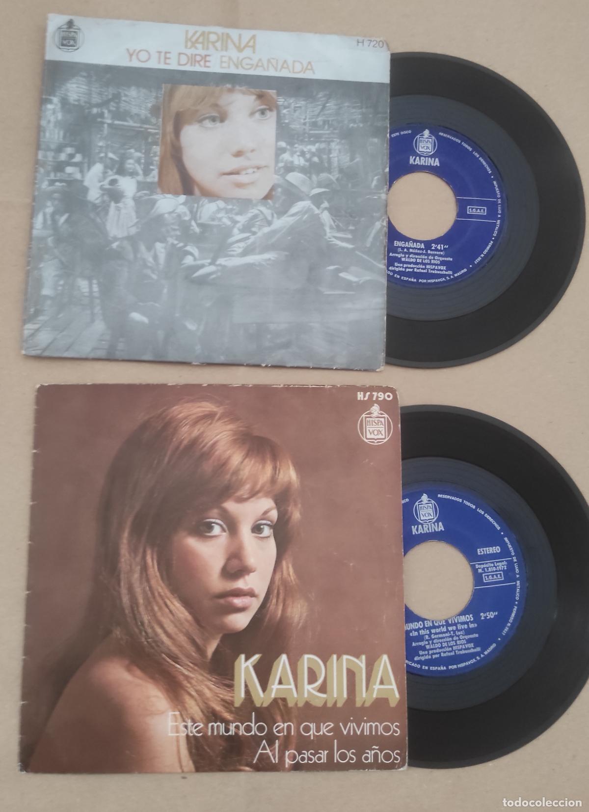 Discos de vinilo: KARINA-LOTE DE DOS SNGLES-