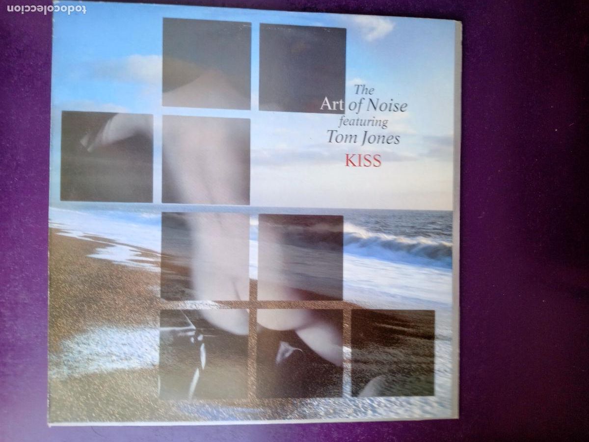 Discos de vinilo: The Art Of Noise + Tom Jones &ndash; Kiss - MAXI POLYDOR 1988 - DISCO POP ELECTRONICA 80'S