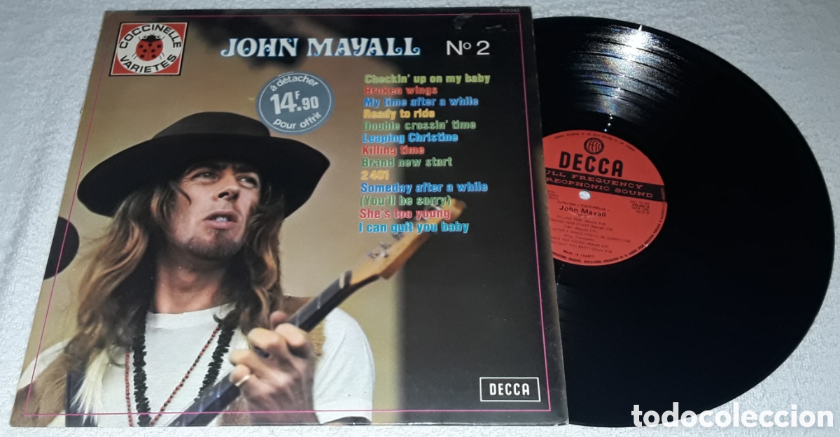 Discos de vinilo: LP - JOHN MAYALL - N&deg;2 - MADE IN FRANCE - JOHN MAYALL - COCCINELLE N&deg; 2
