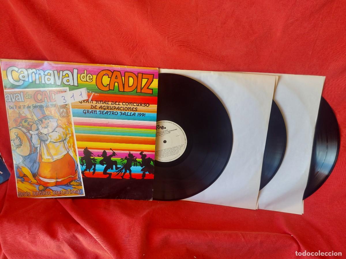 Discos de vinilo: LP CARNAVAL DE CADIZ 1991 ( PEDIDOS M&Iacute;NIMOS 10 &euro; ) CAJA N.&ordm; 6 - LP