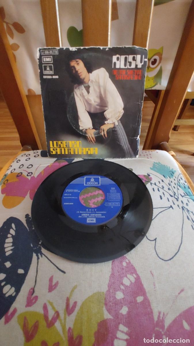 Discos de vinilo: LORENZO SANTAMARIA-SINGLE ROSY - Foto 1