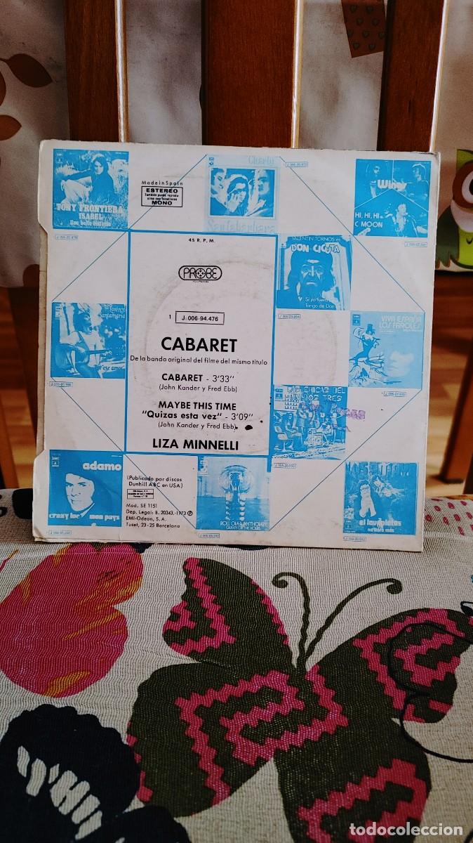 Discos de vinilo: LIZA MINNELLI-SINGLE CABARET - Foto 2