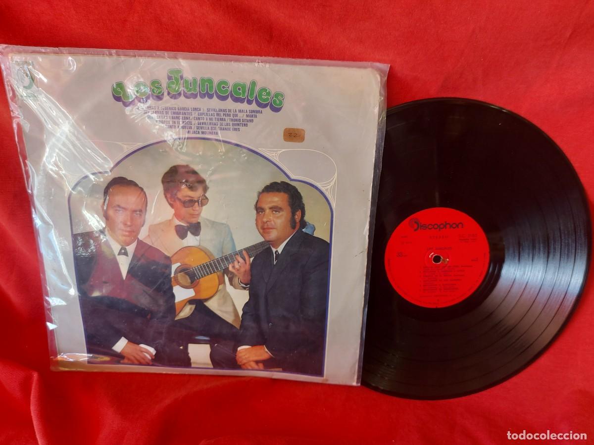 Discos de vinilo: LP LOS JUNCALES DISCOPHON 1973 SEVILLANAS -TANGOS GADITANO ( PEDIDOS M&Iacute;NIMOS 10 &euro; ) CAJA N.&ordm; 6 - LP
