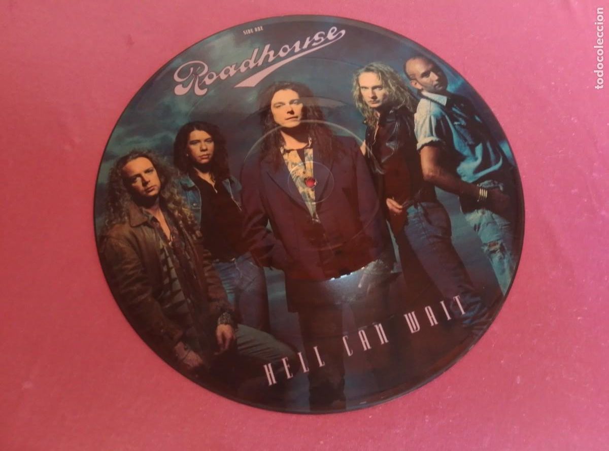 Vinyl records: ROADHOUSE PICTURE HELL CAN WAIT LP L31 32