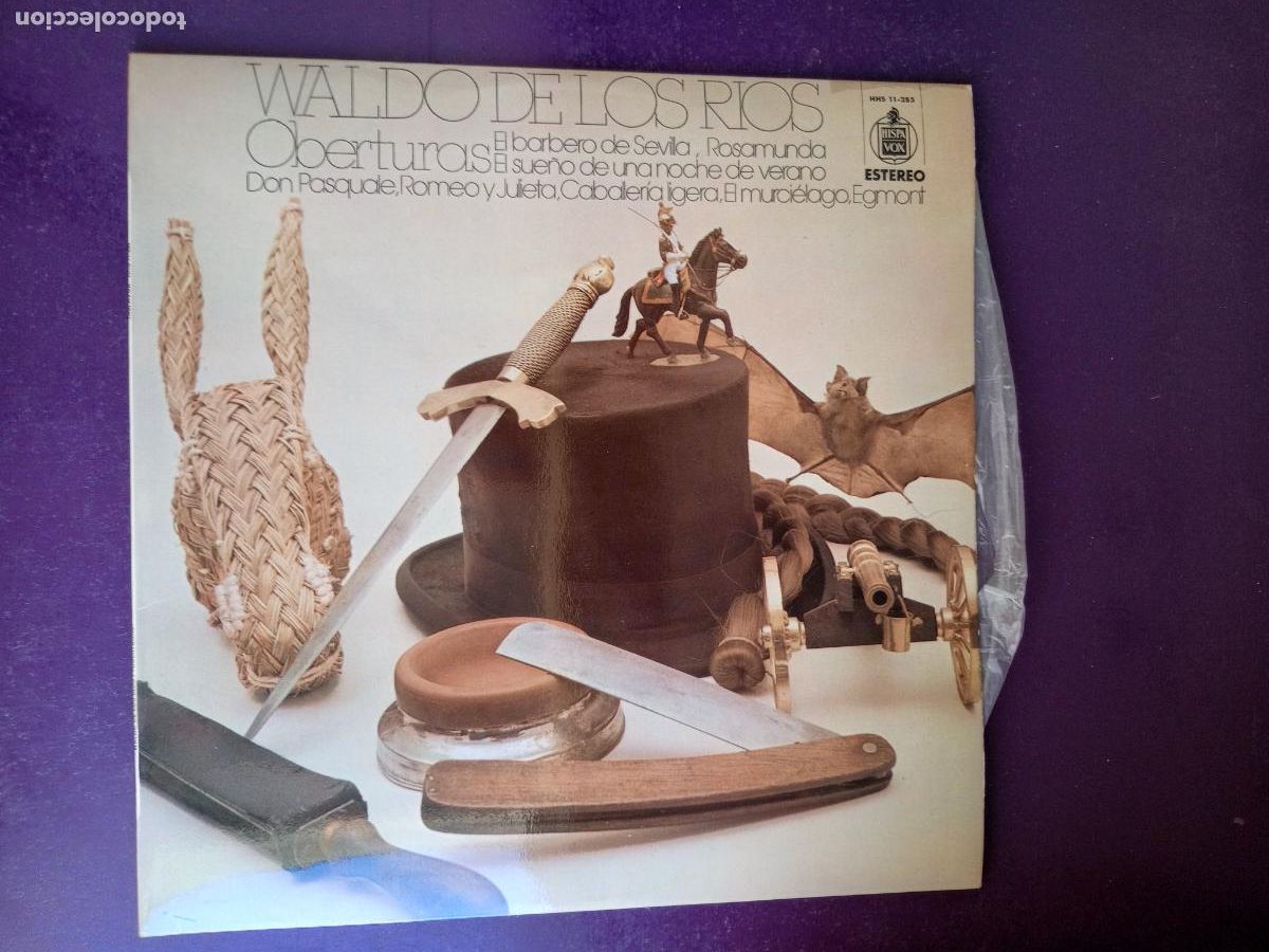 Discos de vinilo: Waldo De Los Rios &lrm;&ndash; OBERTURAS - LP HISPAVOX 1975 - DIRIA Q SIN ESTRENAR, CLASICA EASY LISTENING