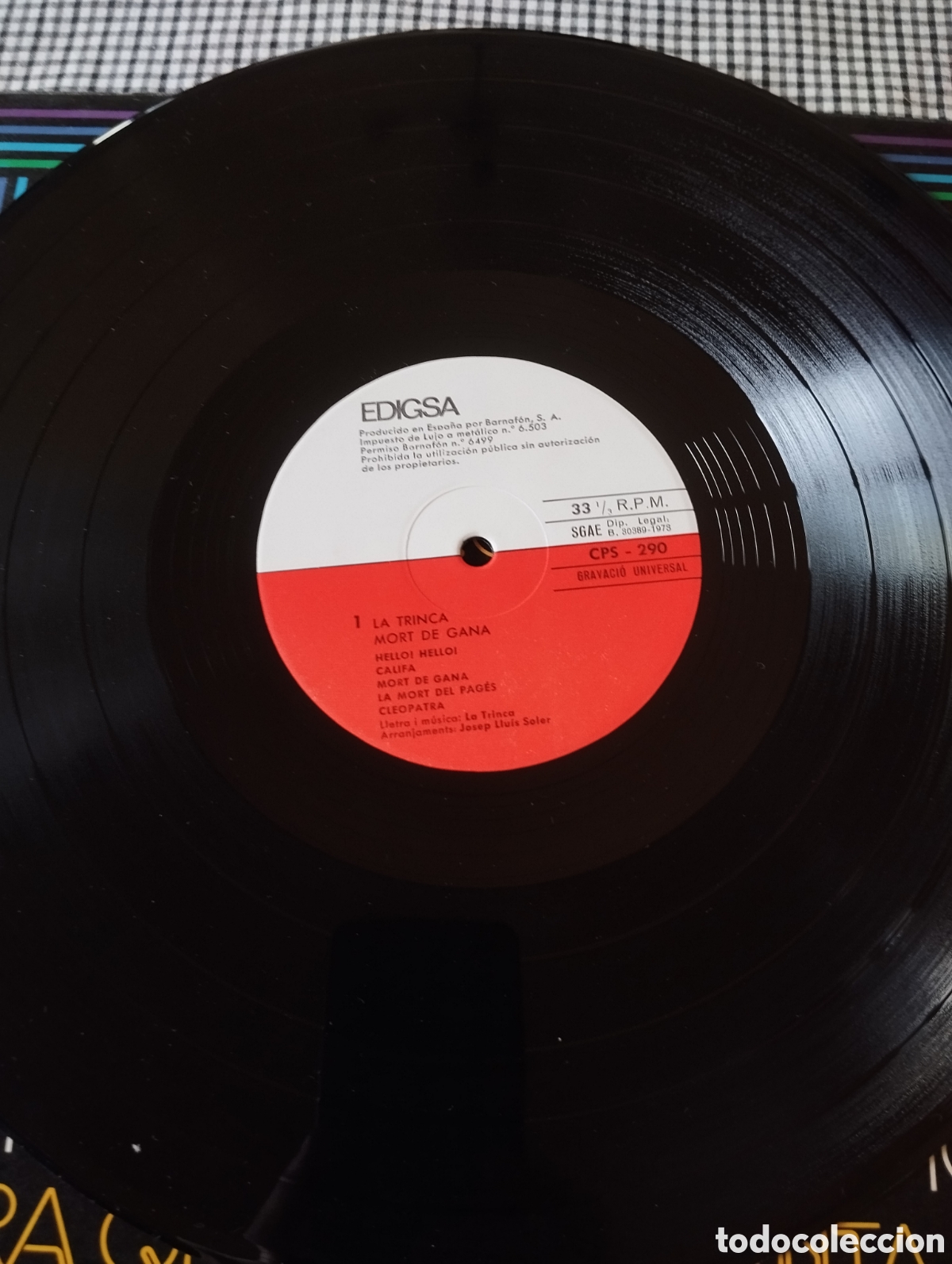 Discos de vinilo: La Trinca - Mort de gana - LP - Foto 6