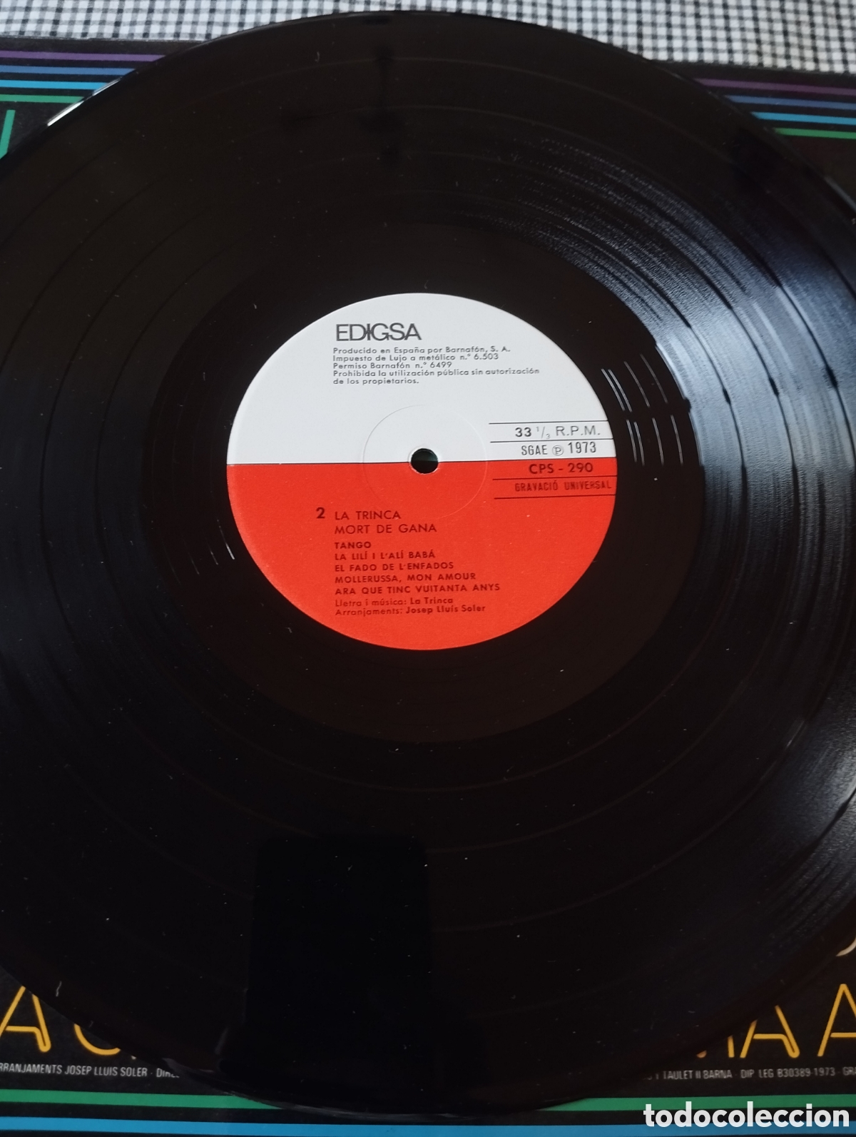 Discos de vinilo: La Trinca - Mort de gana - LP - Foto 9