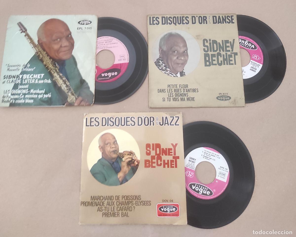 Discos de vinilo: SIDNEY BECHET- LOTE TRES EP-ORIGINALES FRANCIA-