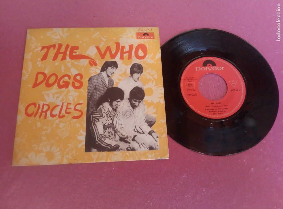 Discos de vinilo: THE WHO DOGS CIRCLES 1968 SINGLE L31 32
