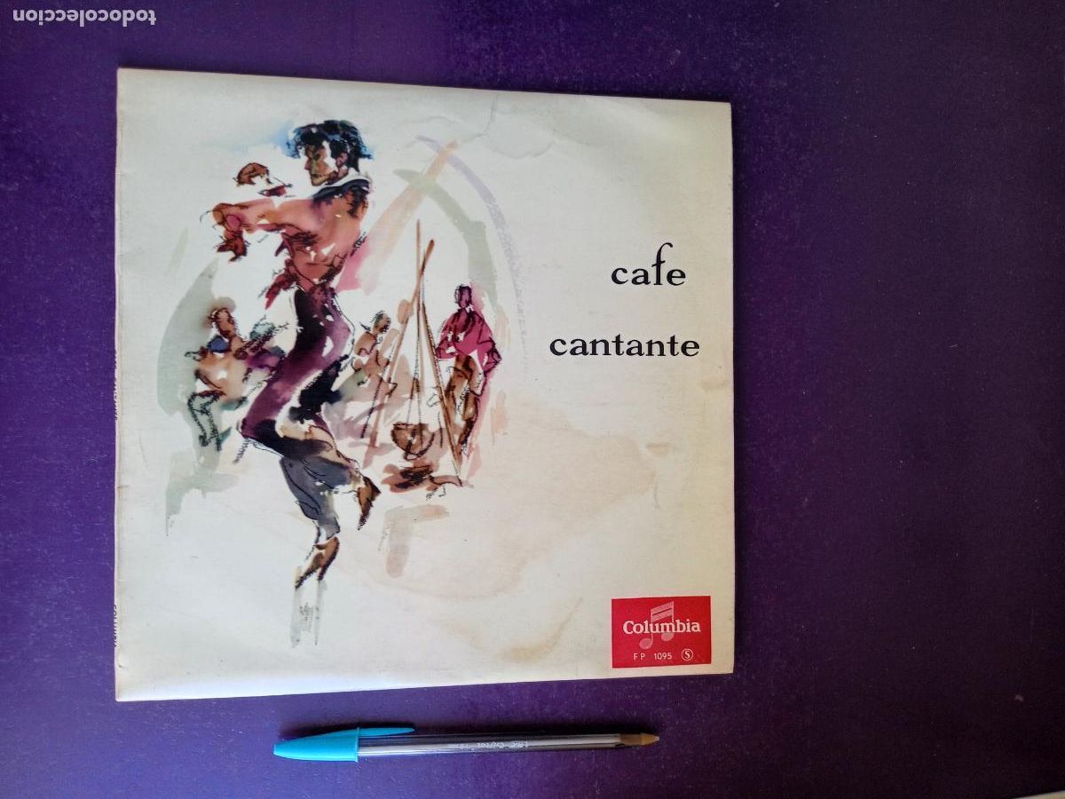 Discos de vinilo: CAFE CANTANTE - MINI LP COLUMBIA FRANCIA 50'S - FLAMENCO - JARRITO, PILAR CALVO, LUIS MARAVILLA