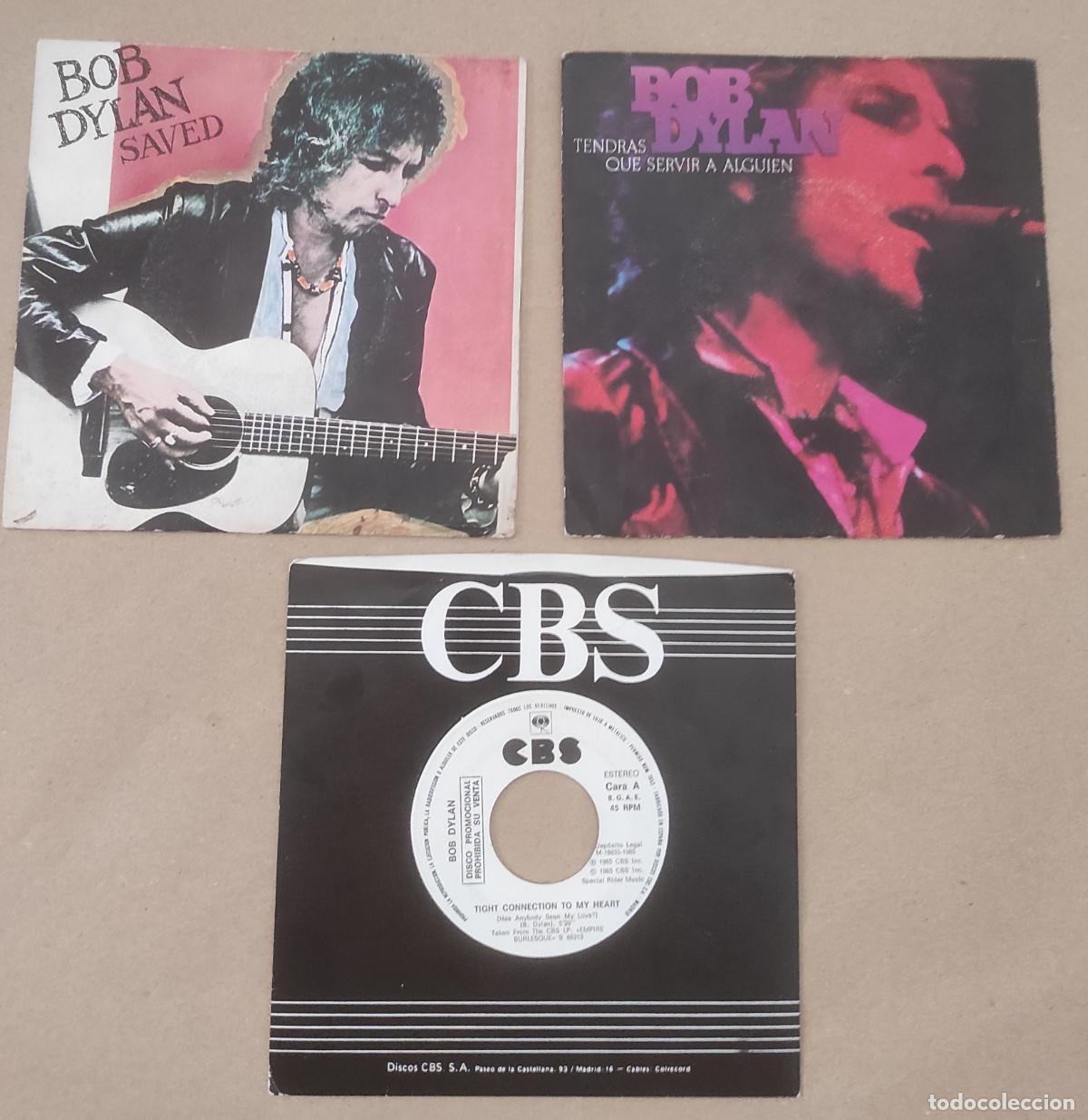 Discos de vinilo: BOB DYLAN-LOTE TRES SINGLES-EDICIONES ESPA&Ntilde;OLAS- UNO PROMOCIONAL-