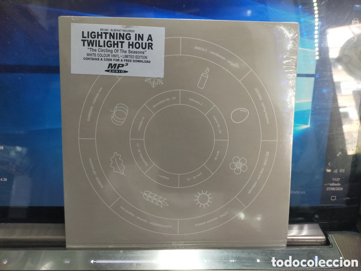 Discos de vinilo: Lightning in a Twilight hour single the circling of the seasons 2022 elefant records precintado