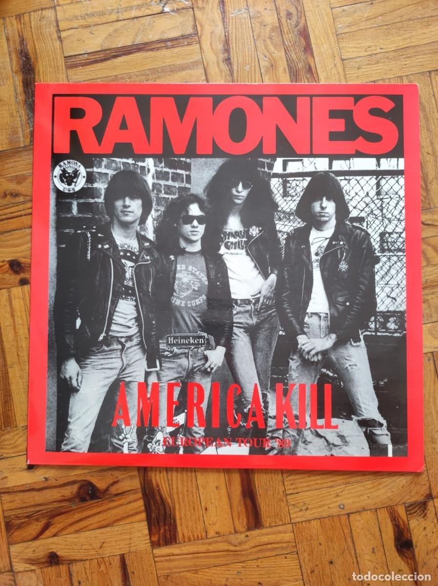 Discos de vinilo: Vinilo Punk - Ramones - America Kill - Ed. Holanda 1989 - Bootleg