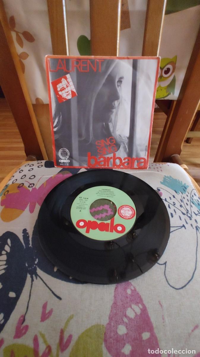 Discos de vinilo: LAURENT-SINGLE SING SING BARBARA - Foto 1
