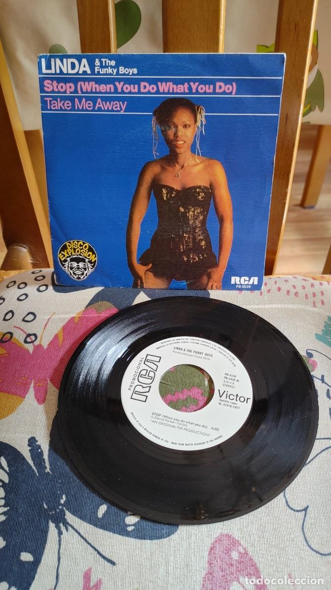 Discos de vinilo: LINDA & THE FUNKY BOYS-SINGLE STOP