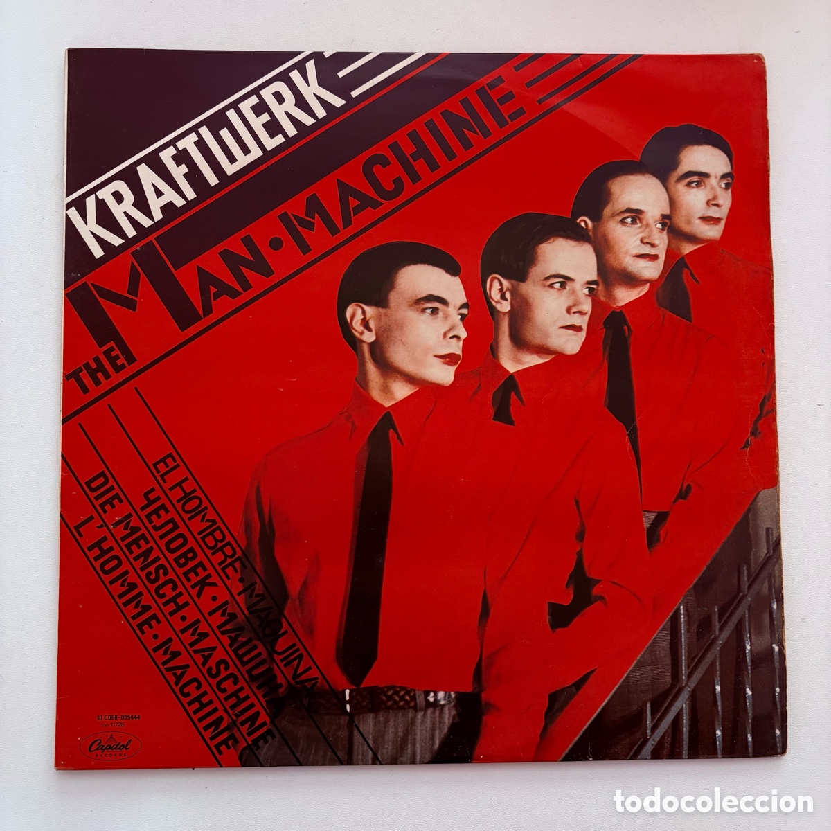 Discos de vinilo: lp Kraftwerk &ndash; The Man&bull;Machine edicion espa&ntilde;ola de 1978