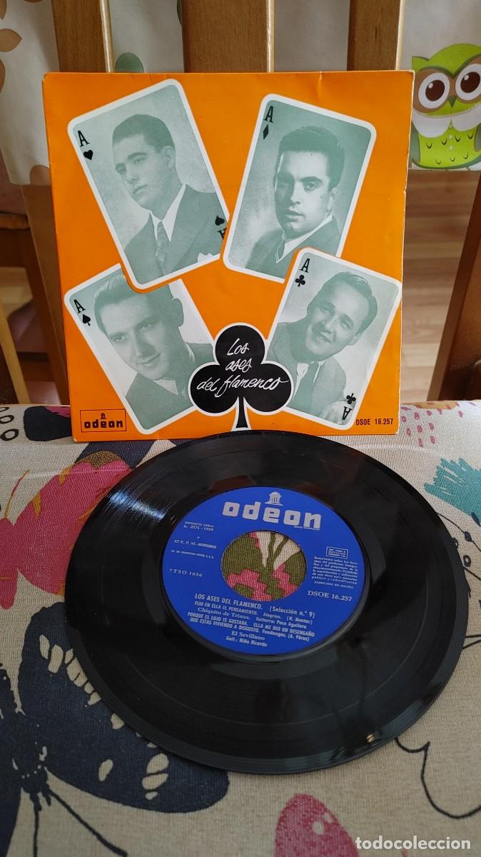 Discos de vinilo: LOS ASES DEL FLAMENCO-EP SELECCION N&ordm; 9- CHIQUITO TRIANA / SEVILLAO / NI&Ntilde;O LEON / MIGUEL HERRERO