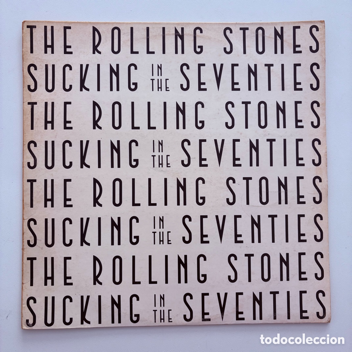 Discos de vinilo: lp The Rolling Stones Sucking In The Seventies Chupando En Los Setenta edicion espa&ntilde;ola de 1981