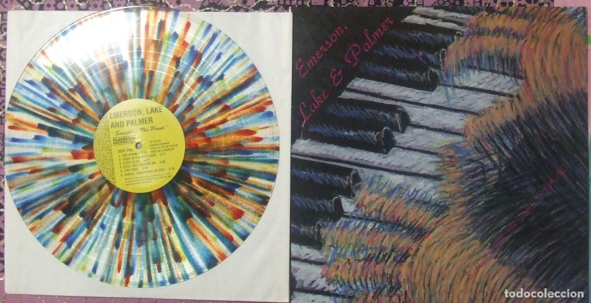 Discos de vinilo: Emerson Lake & Palmer Smashing the Piano 1lp live '77 euro pressing in mcv Very rare!!