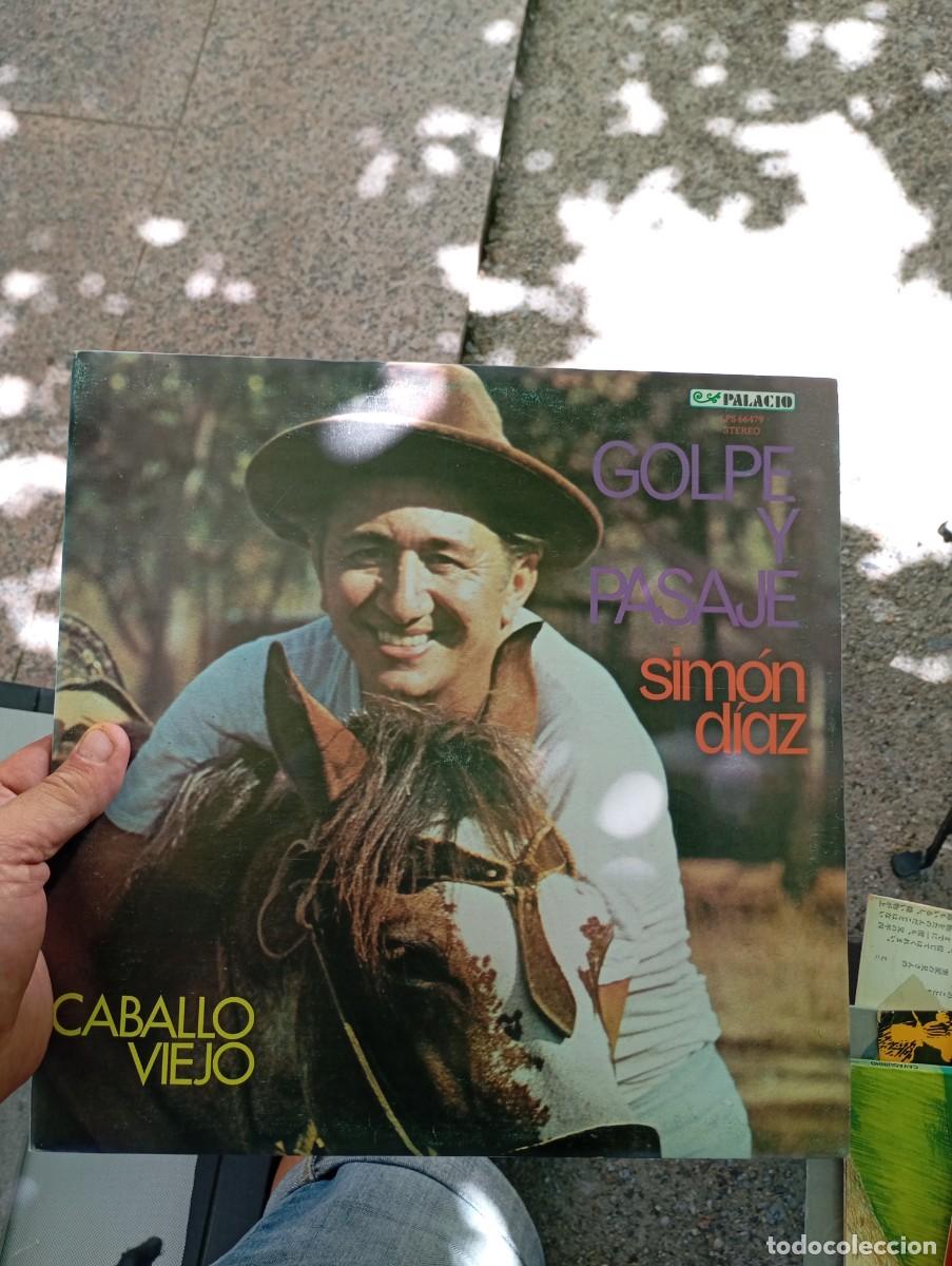Discos de vinilo: lp SIMON DIAZ GOLPE Y PASAJE CABALLO VIEJO DISCO VG++