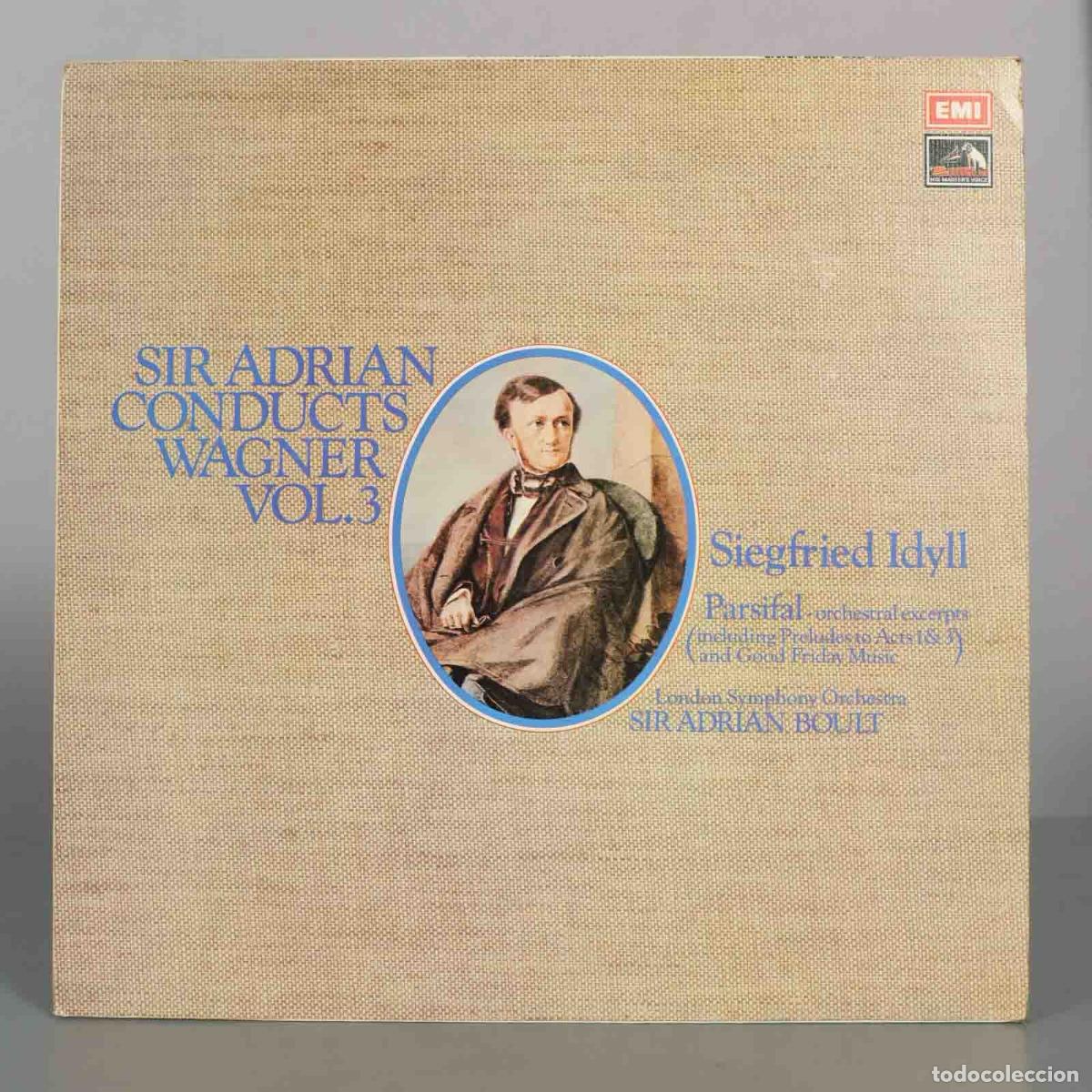 Discos de vinilo: LP. Sir Adrian Conducts Wagner Vol. 3 - Siegfried Idyll, Parsifal: Orchestral Excerpts - London Sym