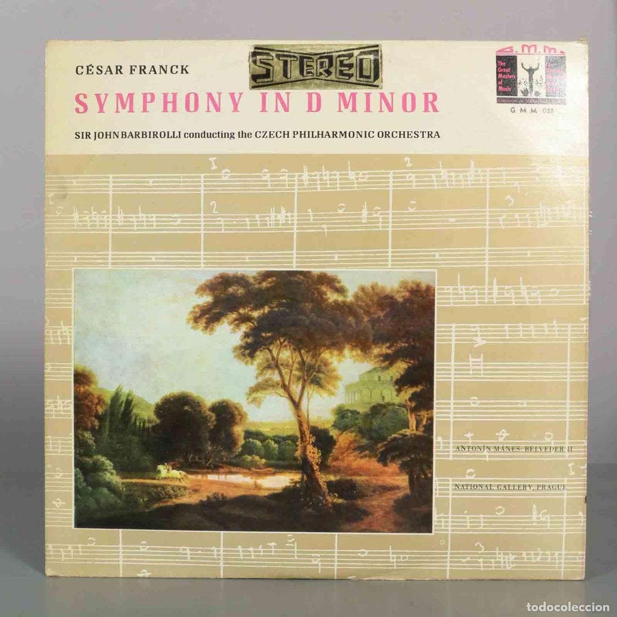 Discos de vinilo: LP. Symphony in D Minor - C&eacute;sar Franck, Sir John Barbirolli, Czech Philharmonic Orchestra