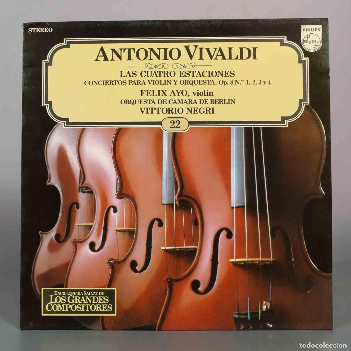Discos de vinilo: LP. Vivaldi - Las Cuatro Estaciones - Felix Ayo, Orquesta de C&aacute;mara de Berl&iacute;n, Vittorio Negri