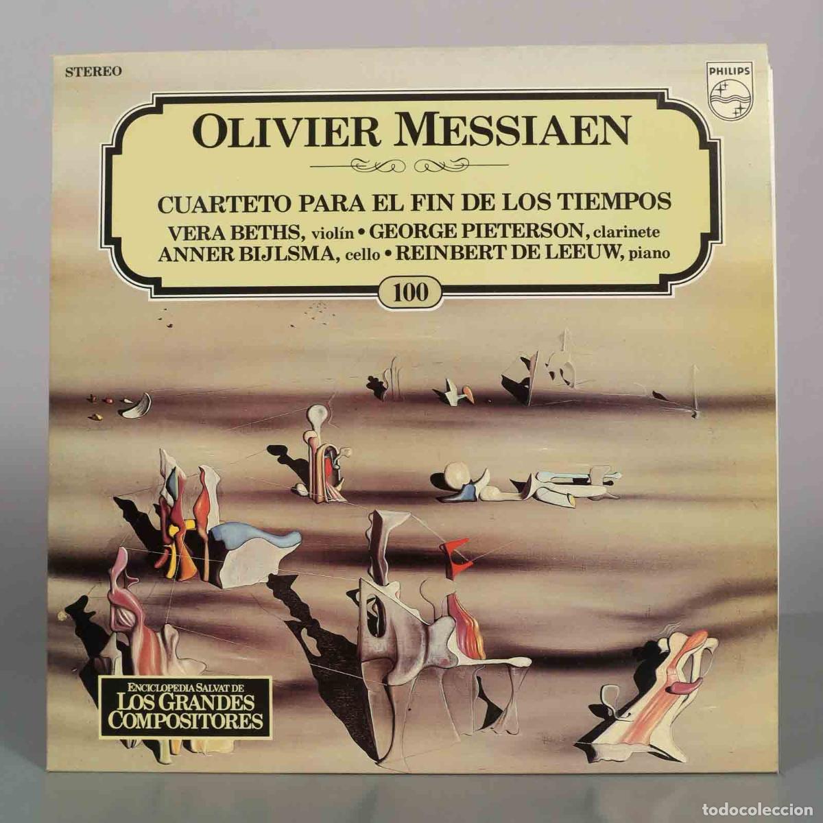 Discos de vinilo: LP. Olivier Messiaen - Cuarteto Para El Fin De Los Tiempos - Enciclopedia Salvat De Los Grandes Com