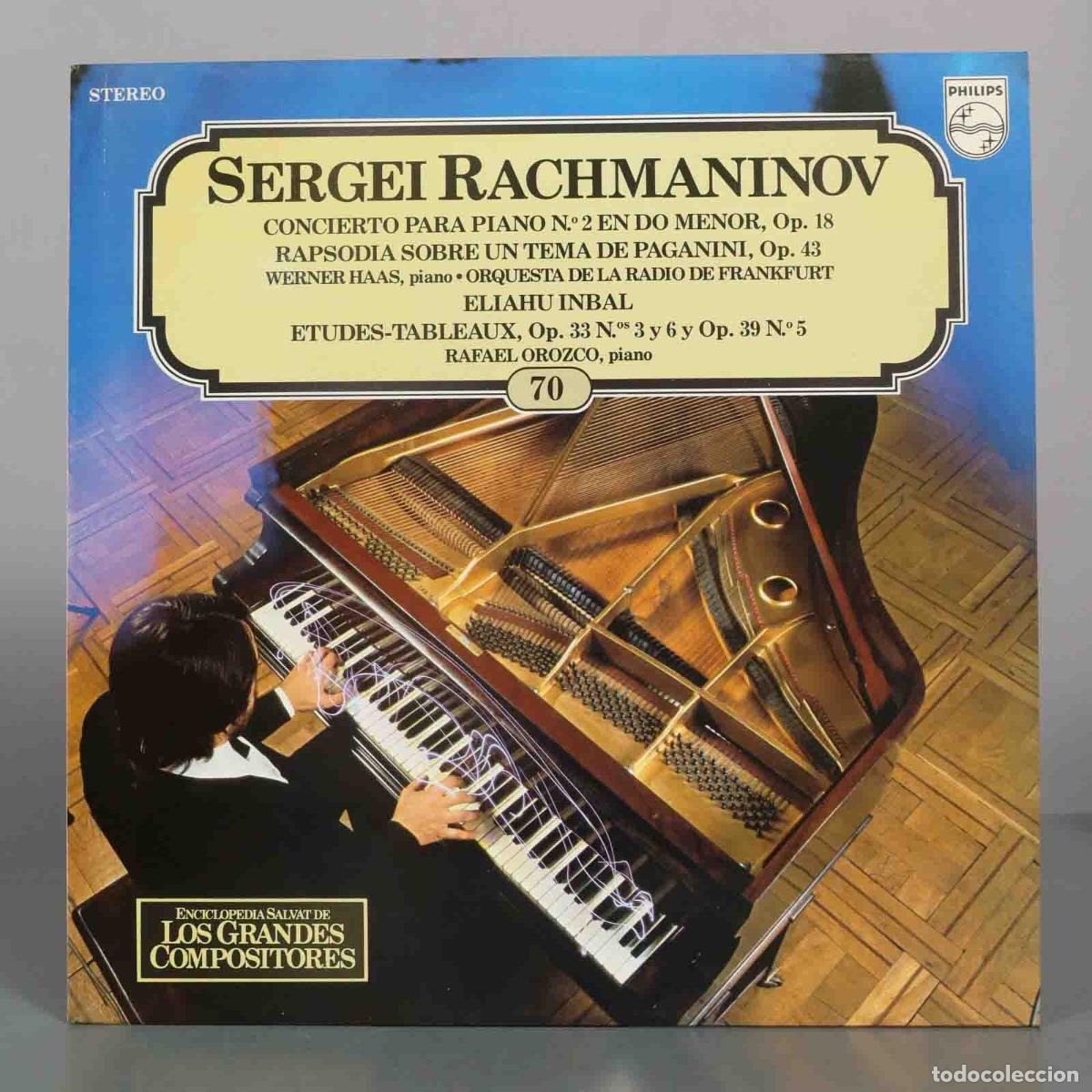 Discos de vinilo: LP. Sergei Rachmaninov - Concierto para Piano N.&ordm; 2, Rapsodia sobre un Tema de Paganini, Etudes-Tab