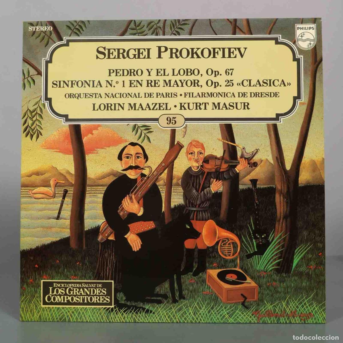 Discos de vinilo: LP. Pedro y el Lobo, Op. 67 / Sinfon&iacute;a N.&ordm; 1 &laquo;Cl&aacute;sica&raquo; - Sergei Prokofiev - Orquesta Nacional de Pa