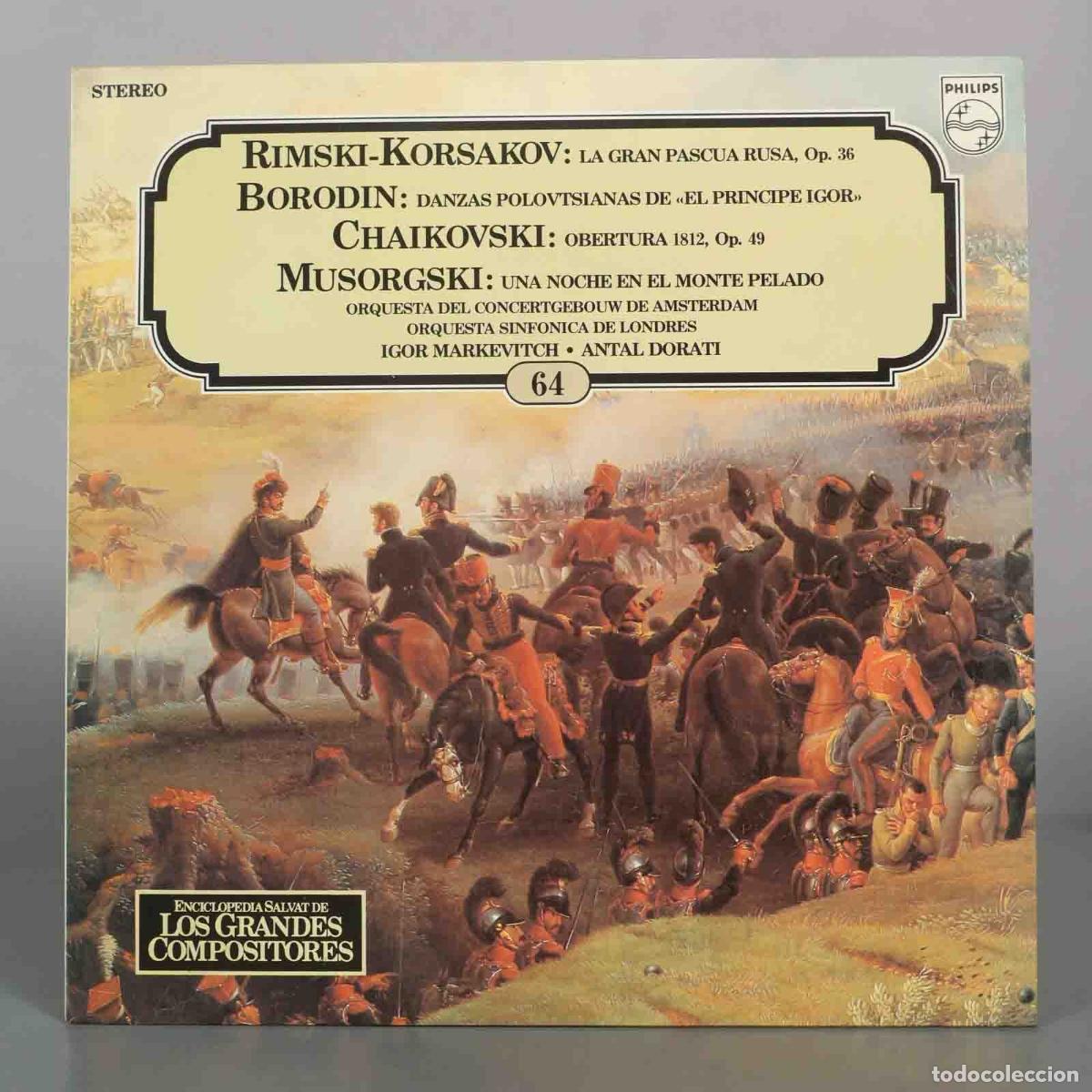 Discos de vinilo: LP. Enciclopedia Salvat Los Grandes Compositores - Rimsky-Korsakov, Alexander Borodin, Pyotr Ilyich