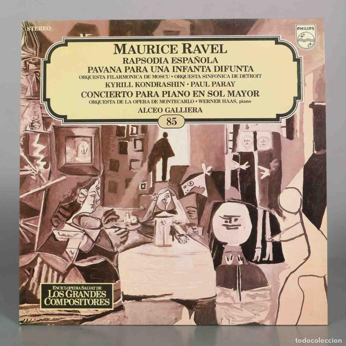 Discos de vinilo: LP. Maurice Ravel - Rapsodia Espa&ntilde;ola - Pavana para una Infanta difunta - Concierto para piano en S