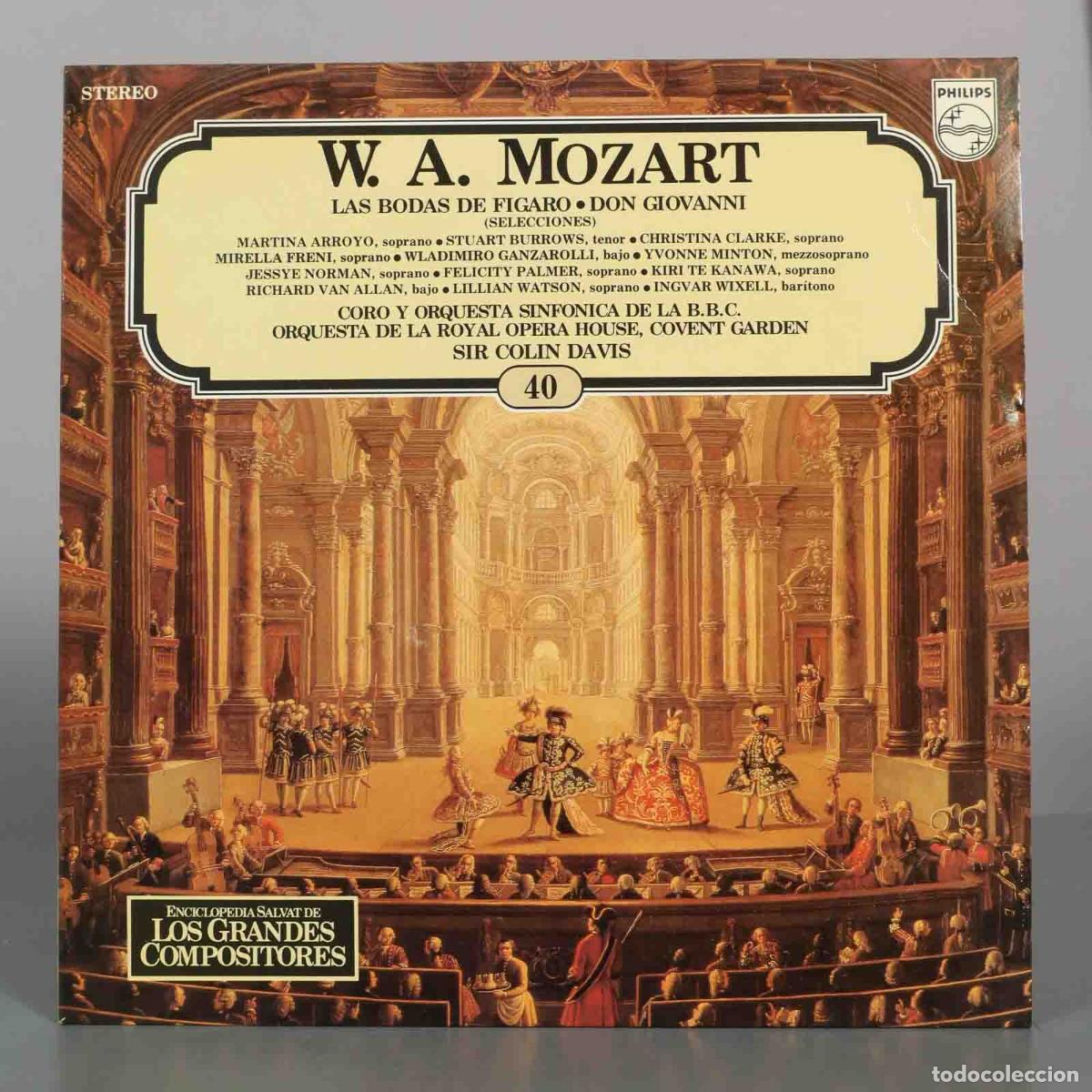 Discos de vinilo: LP. Las Bodas de F&iacute;garo, Don Giovanni (Selecciones) - W. A. Mozart - Martina Arroyo, Stuart Burrows
