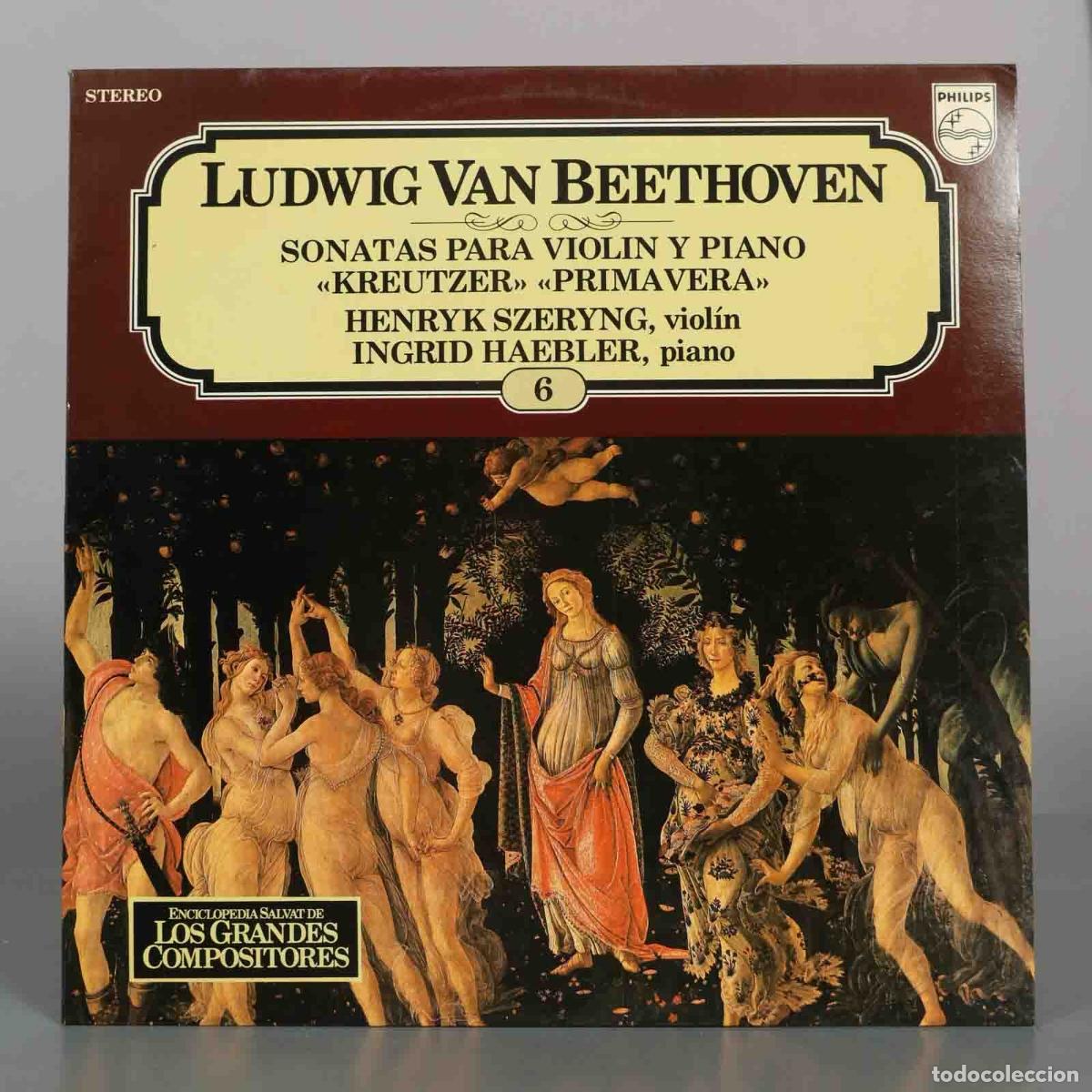 Discos de vinilo: LP. Enciclopedia Salvat Los Grandes Compositores - Ludwig van Beethoven, Henryk Szeryng, Ingrid Hae
