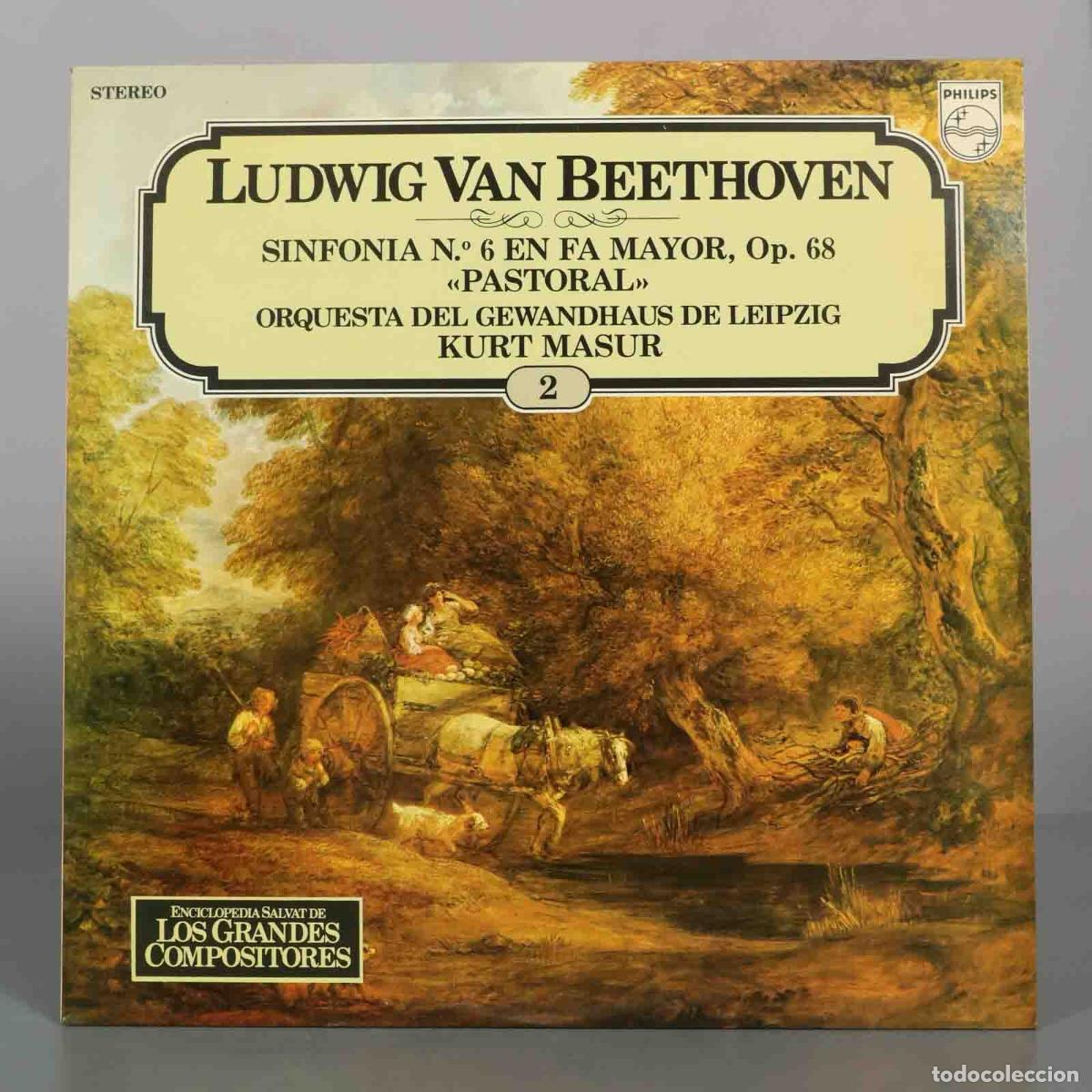 Discos de vinilo: LP. Ludwig van Beethoven - Sinfon&iacute;a N.&ordm; 6 en Fa Mayor, Op. 68 &laquo;Pastoral&raquo; - Orquesta del Gewandhaus