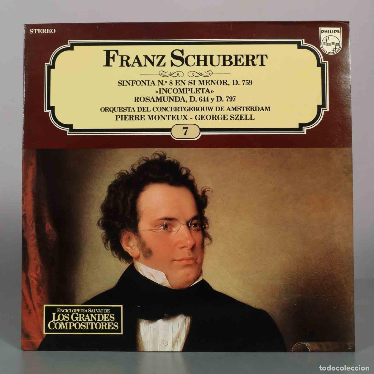Discos de vinilo: LP. Franz Schubert - Sinfon&iacute;a N.&ordm; 8 &laquo;Incompleta&raquo;, Rosamunda - Orquesta del Concertgebouw de Amsterd