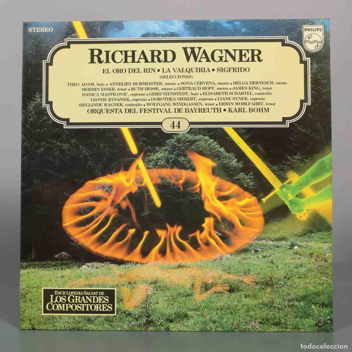 Discos de vinilo: LP. Richard Wagner - Karl B&ouml;hm, Orquesta del Festival de Bayreuth - El Oro del Rin, La Valquiria, S