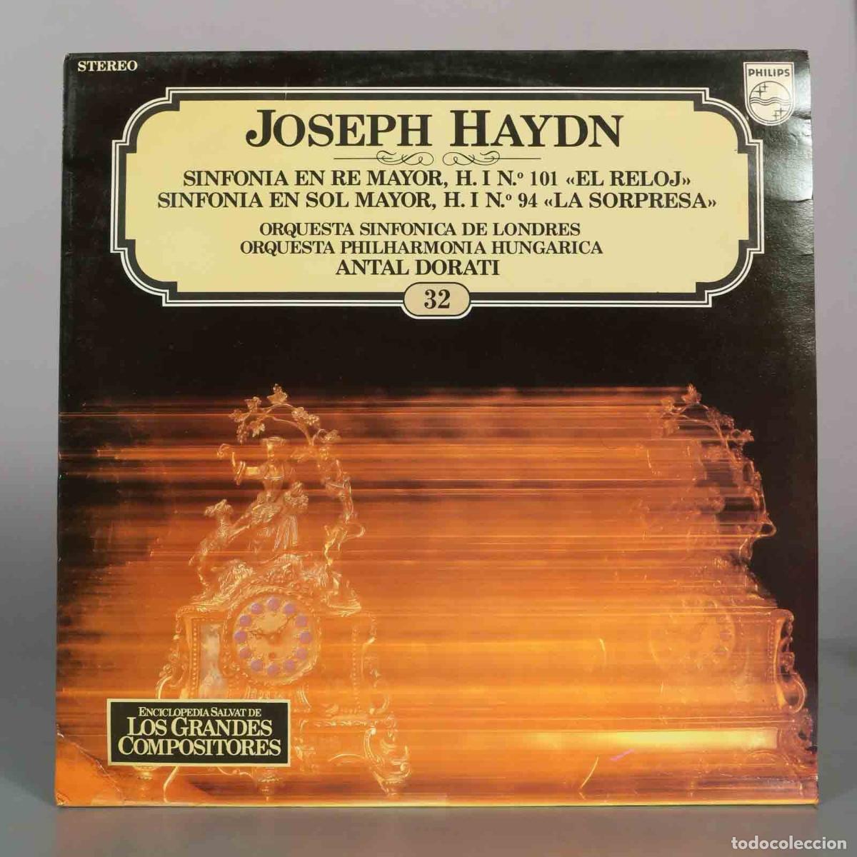 Discos de vinilo: LP. Joseph Haydn - Sinfon&iacute;a En Re Mayor, H. I No. 101 El Reloj - Sinfon&iacute;a En Sol Mayor, H.I No. 94