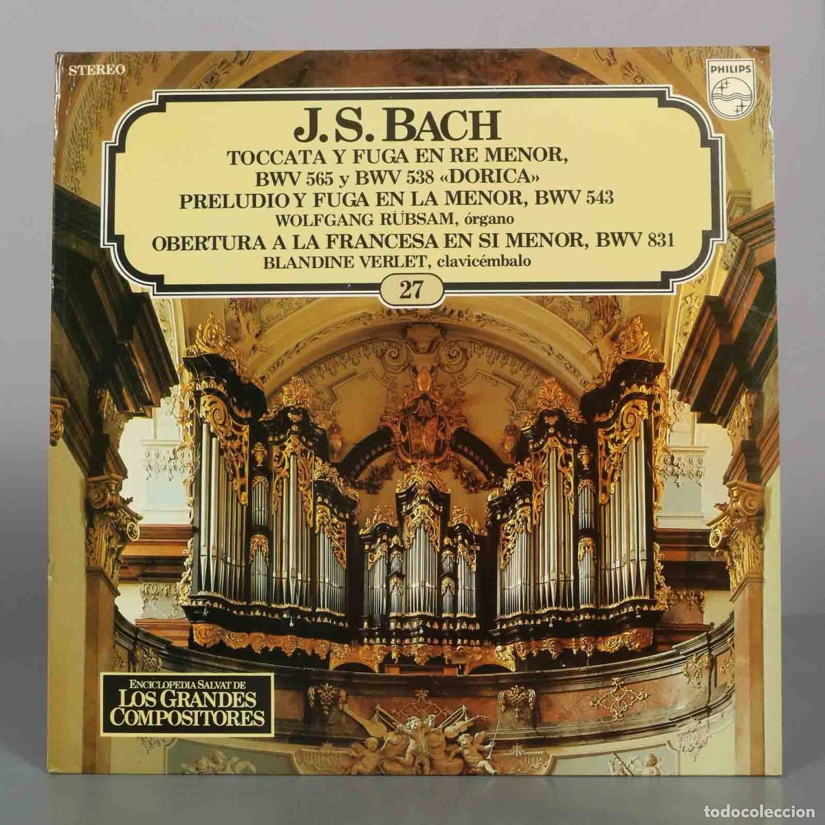 Discos de vinilo: LP. Toccata y Fuga en Re Menor, BWV 565 - Wolfgang R&uuml;bsam, Blandine Verlet