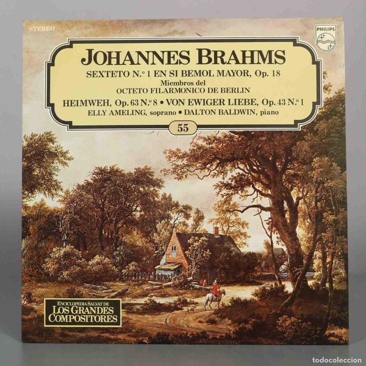Discos de vinilo: LP. Sexteto N.&ordm; 1 En Si Bemol Mayor, Op. 18 - Johannes Brahms, Miembros del Octeto Filarm&oacute;nico de B