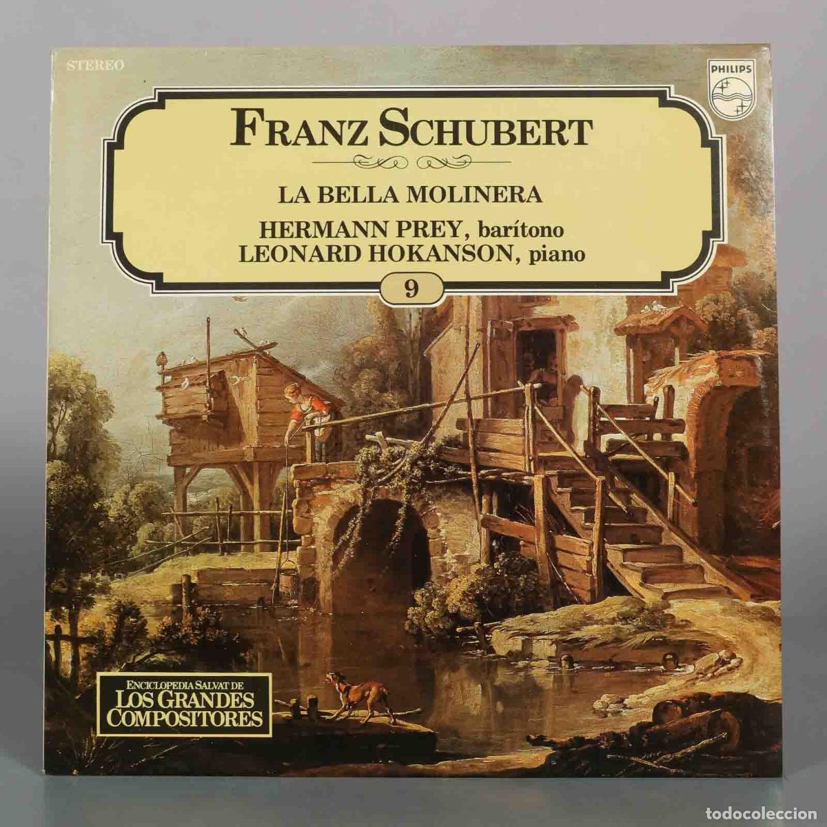 Discos de vinilo: LP. Enciclopedia Salvat de los grandes compositores 9 - Franz Schubert, Hermann Prey, Leonard Hokan