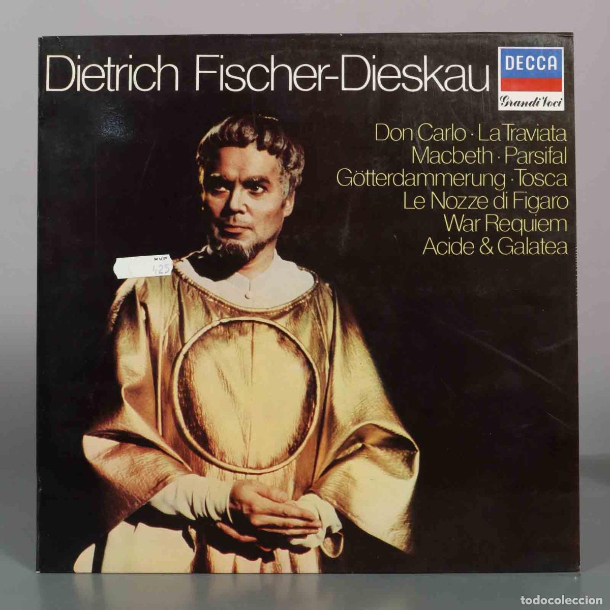 Discos de vinilo: LP. Dietrich Fischer-Dieskau - Grandi Voci - Don Carlo, La Traviata, Macbeth, Parsifal, G&ouml;tterd&auml;mme