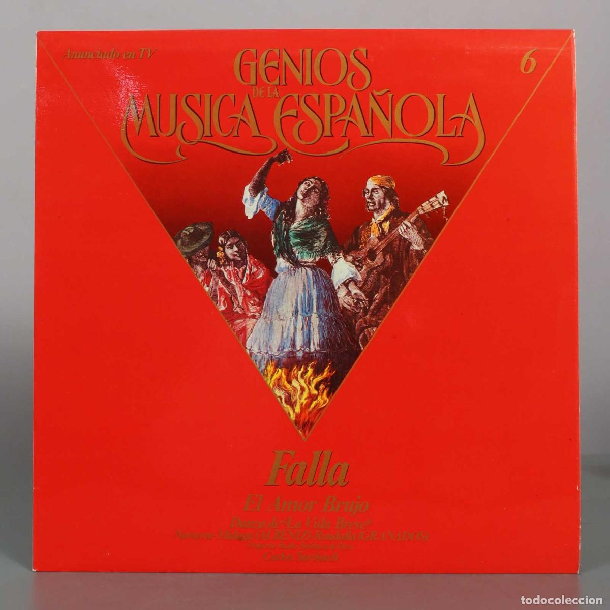 Discos de vinilo: LP. Genios de la M&uacute;sica Espa&ntilde;ola Vol. 6 - Falla, Orquesta Radio Sinf&oacute;nica de Par&iacute;s, Carlos Suri&ntilde;ach